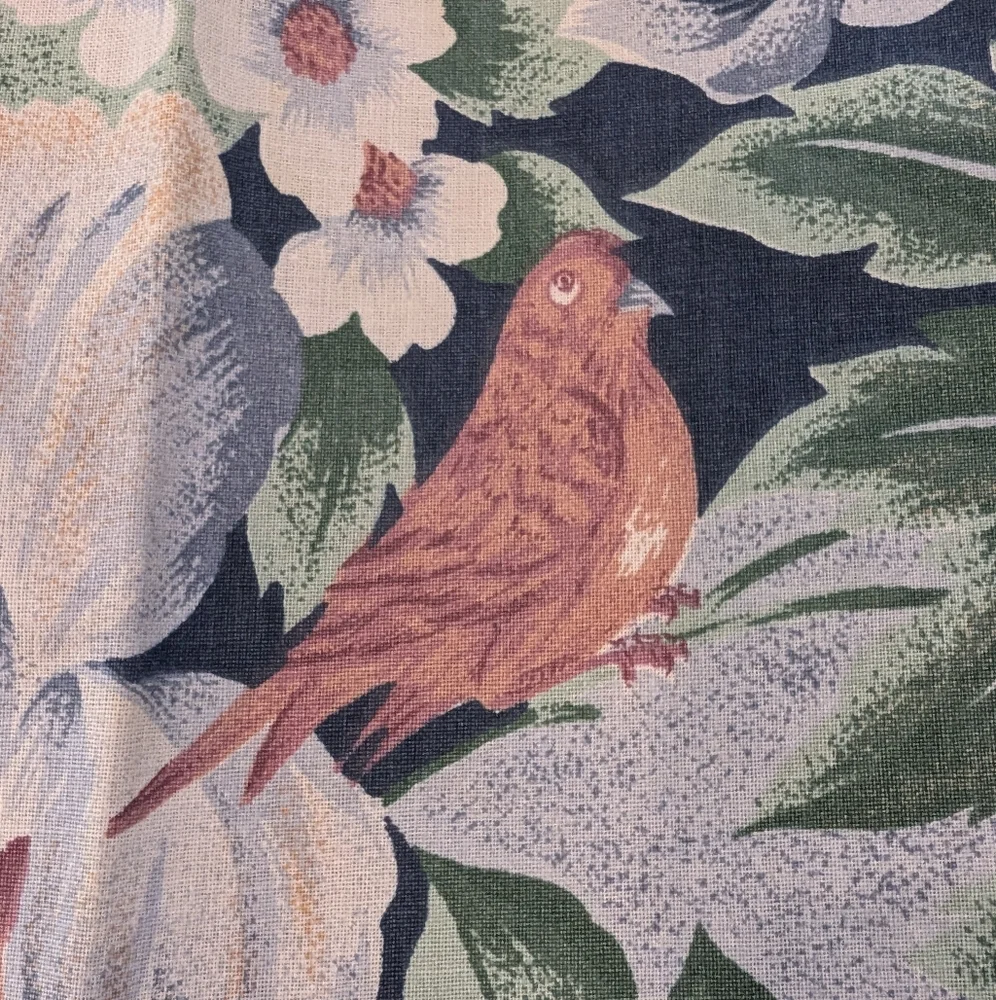 NEW Floral & Bird Napkins Set of 8 Mervyn's 80s 90s Vintage Cottagecore Cotton X
